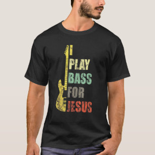 Camiseta Toco el bajo para Jesús Guitarrista Cristiano