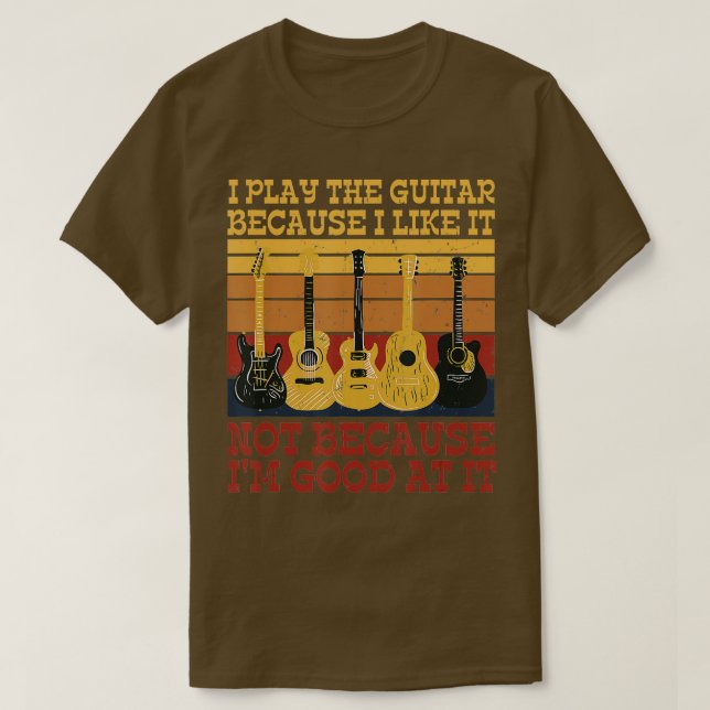 Camiseta Toco La Guitarra Me Gusta No Porque Soy Bueno (Diseño del anverso)