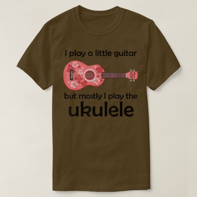 Camiseta Toco Un Poco De Guitarra Pero Principalmente Toco  (Diseño del anverso)