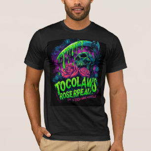 Camiseta TOCOCLAWS Segador Calavera Limo Rosa Horror