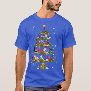 Camiseta Tocos altos de luz de árbol de navidad zapatos lar