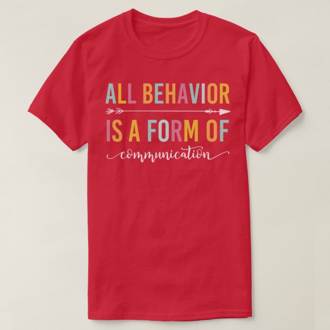 Camiseta Toda conducta es una forma de comunicación Aba Ter (Diseño del anverso)