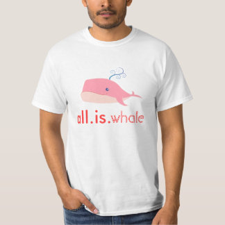 Camiseta Toda es ballena (rosa, los hombres)