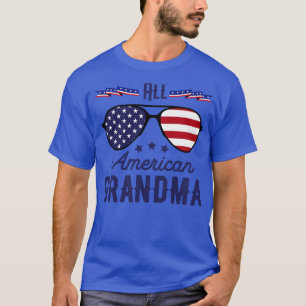 Camiseta Toda La Abuela Americana 4 De Julio Gafas De Sol