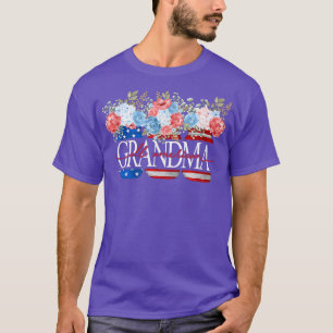Camiseta Toda la Abuela Americana Bandera Americana Jar Pat