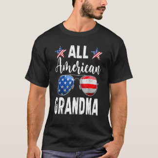 Camiseta Toda la Abuela Americana Que Coincide Con La Famil