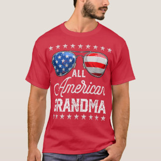 Camiseta Toda la abuela estadounidense 4 de julio coincidie