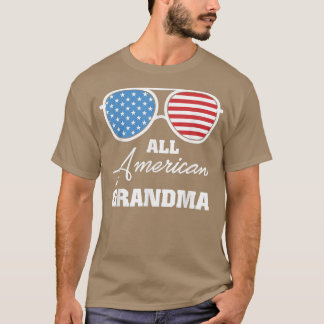 Camiseta Toda la abuela estadounidense 4 de julio coincidie