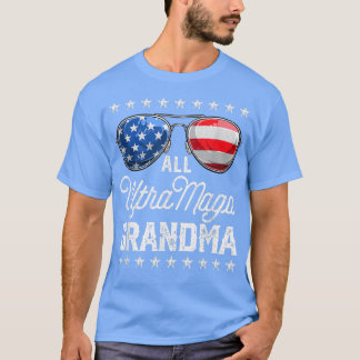 Camiseta Toda la Abuela Estadounidense Ultra Maga 4 de Juli