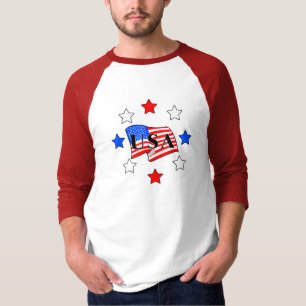 Camiseta Toda la bandera y estrellas de los E.E.U.U.