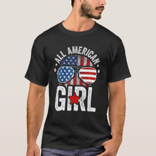 Camiseta Toda la Chica americana 4 de julio Shirt Daughter 