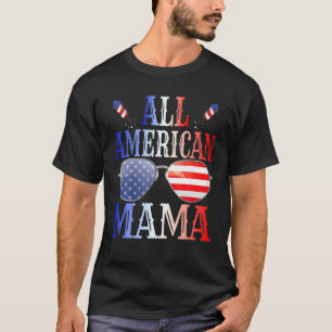 Camiseta Toda La Familia Americana Mama 4 De Julio De Gafas