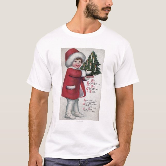 Camiseta Toda la felicidad en la marea del navidad (Anverso)