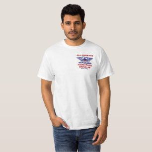 Camiseta Toda la impulsión americana de la hamburguesa en