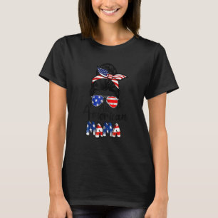 Camiseta Toda la mamá norteamericana orgullosa mamá Messy B
