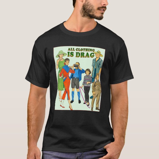 Camiseta Toda la ropa es travestida cosecha de 1950 (Anverso)