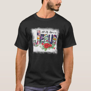 Camiseta Toda Mi Esperanza Está En Jesús Religión Amor Jesu