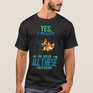 Camiseta Todas Estas Gallinas Humor Dicho