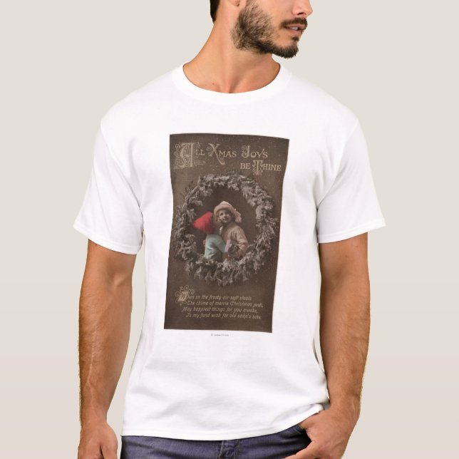 Camiseta Todas las alegrías de Navidad sean el besarse de (Anverso)