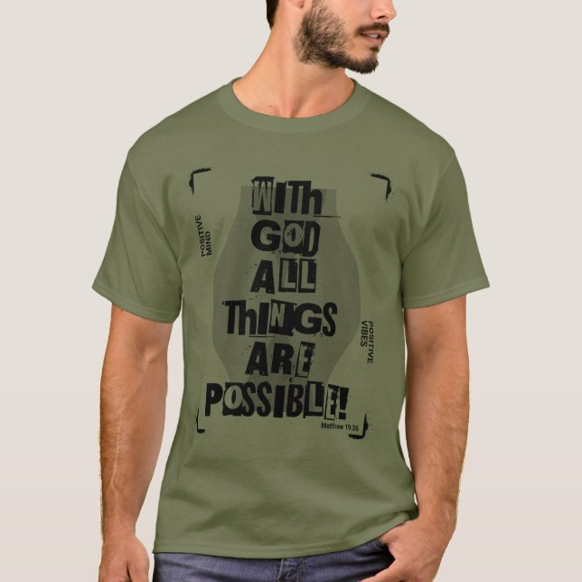 Camiseta Todas las cosas son posibles (Anverso)