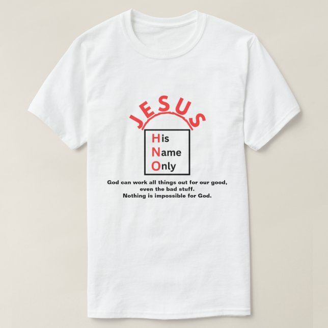 Camiseta Todas las cosas son posibles (Diseño del anverso)