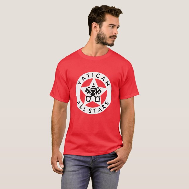 Camiseta Todas las estrellas del Vaticano (Anverso completo)