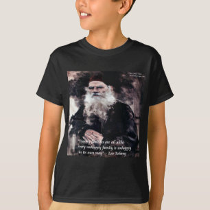 Camiseta Todas las familias felices se parecen entre sí.