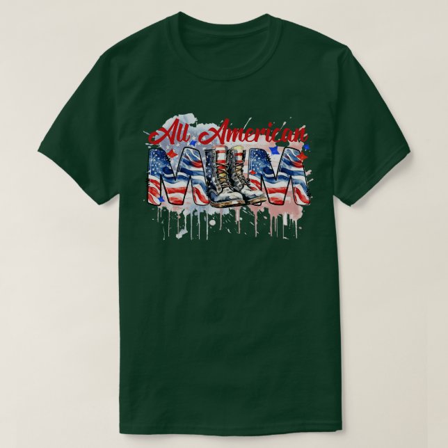 Camiseta Todas las gafas de sol de la bandera estadounidens (Diseño del anverso)