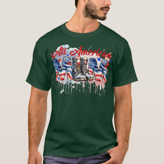 Camiseta Todas las gafas de sol de la bandera estadounidens
