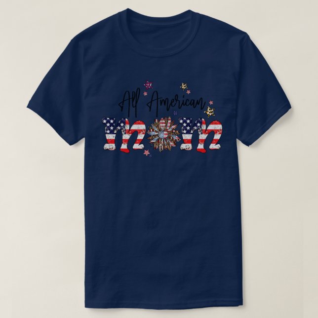 Camiseta Todas las gafas de sol de la bandera estadounidens (Diseño del anverso)