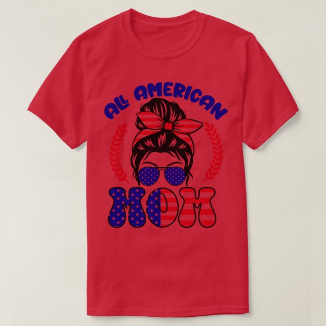 Camiseta Todas las gafas de sol de la bandera estadounidens (Diseño del anverso)