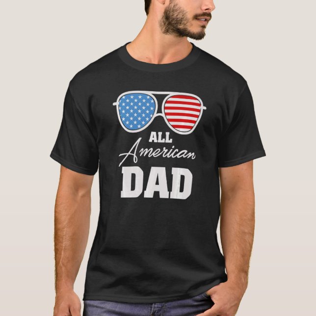 Camiseta Todas las gafas de sol de papá norteamericano 4 de (Anverso)