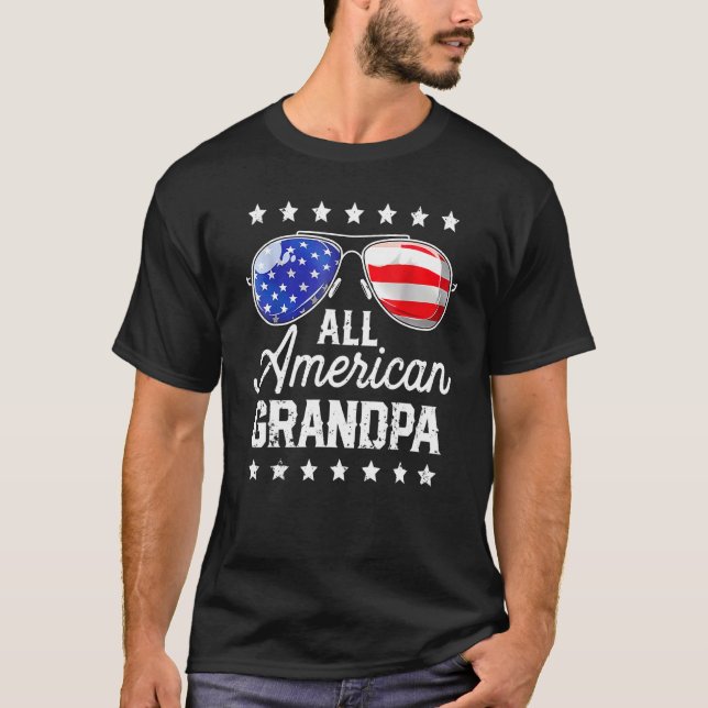 Camiseta Todas las gafas de sol del abuelo estadounidense (Anverso)