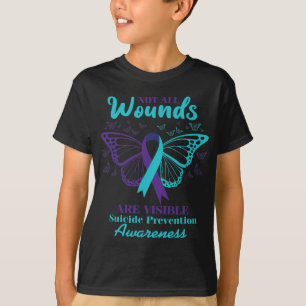 Camiseta Todas Las Heridas Son Visibles Conciencia Suicida