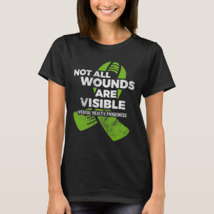 Camiseta Todas las heridas Visible Sensibilización sobre Sa