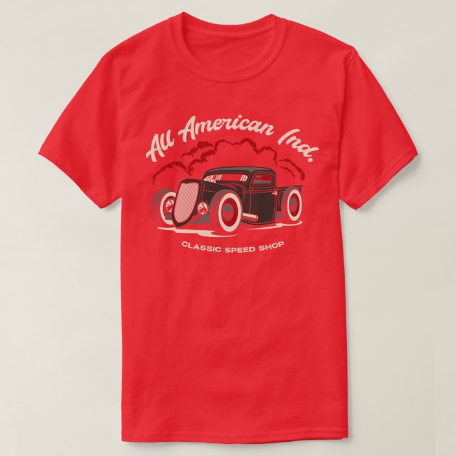 CAMISETA TODAS LAS INDUSTRIAS ESTADOUNIDENSES (Diseño del anverso)