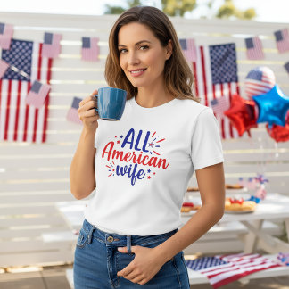 Camiseta Todas las mujeres norteamericanas 4 de julio camis