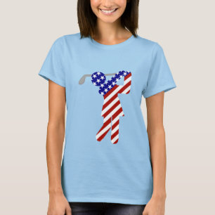 Camiseta Todas las mujeres norteamericanas Golfer