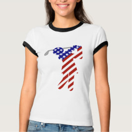 Camiseta Todas las mujeres norteamericanas Golfer