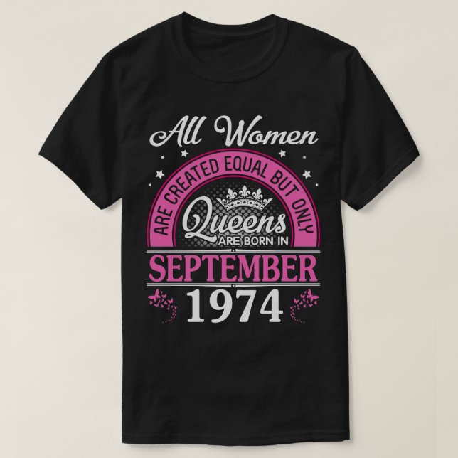Camiseta Todas Las Mujeres Son Creadas Iguales Pero Sólo La (Diseño del anverso)