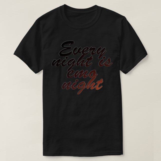 Camiseta Todas las noches se emo noche 1 (Diseño del anverso)