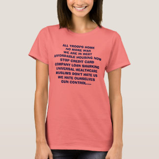CAMISETA TODAS LAS TROPAS HOMENO MÁS ADVERTENCIA ESTAMOS EN
