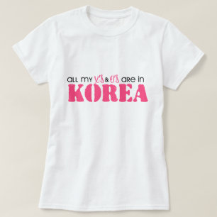 Camiseta Todas mis X y O están en Corea