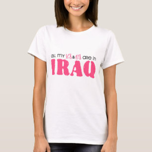 Camiseta Todas mis X y O están en Irak