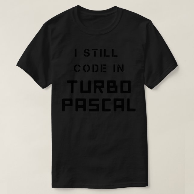 Camiseta Todavía código en el préstamo de programación retr (Diseño del anverso)