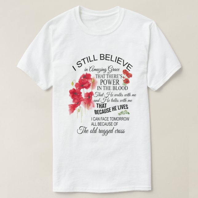 Camiseta todavía creo en (Diseño del anverso)
