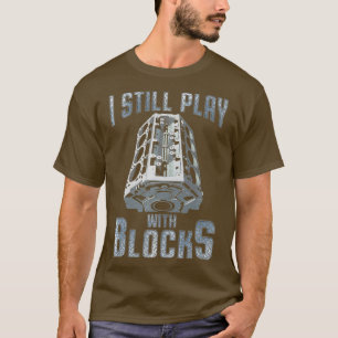 Camiseta Todavía Juego Con Blocks Mechanft Gift Premium