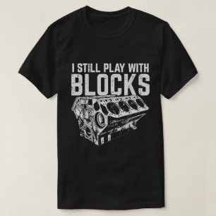 Camiseta Todavía juego con bloques divertido constructor de