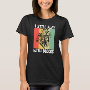 Camiseta todavía juego con bloques Motor Mecánico