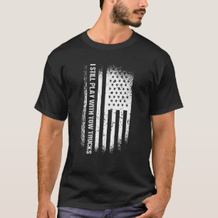 Camiseta Todavía Juego Con El Operador De Camiones De Vapor
